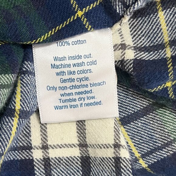 Urban Pipeline Blue & Green Flannel Button Down XL Shirt Retro 90's Grunge - Picture 7 of 8